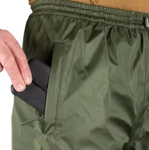 Штани тактичні Mil-Tec Непромокні антидощ Потрійний захист 2XL Олива REGENHOSE OLIV (10625701-906-XXL) 10625701-906-XXL фото