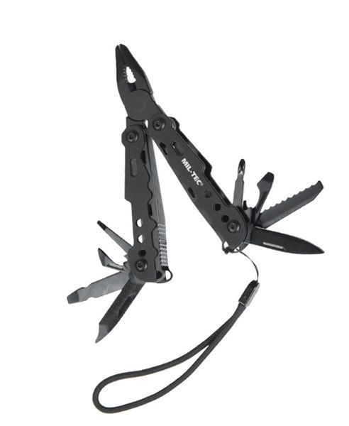 Мультитул тактичний Чорний Mil-Tec MULTI TOOL BLACK SM M.ETUI (15406100) 15406100 фото