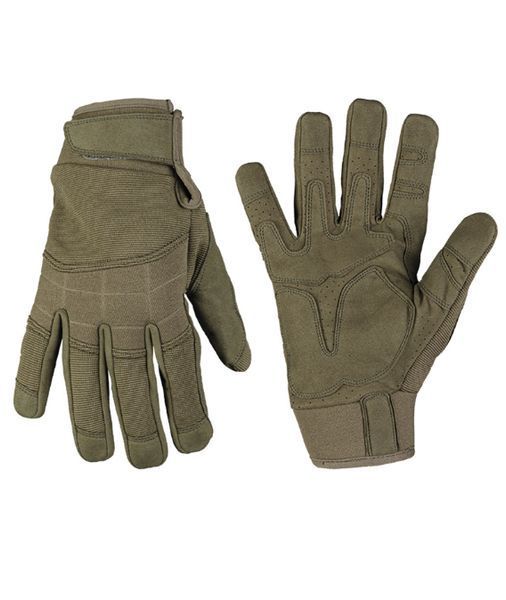 Рукавиці тактичні Mil-Tec Штурмові S Олива ASSAULT GLOVES OLIV (12519501-902-S) 12519501-902-S фото