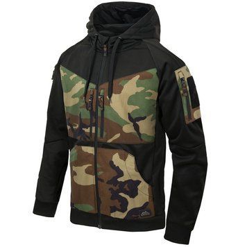Кофта тактична Helikon-Tex худі Hoodie S Black Woodland (BL-RHF-PO-0103A-B03-S) BL-RHF-PO-0103A-B03-S фото
