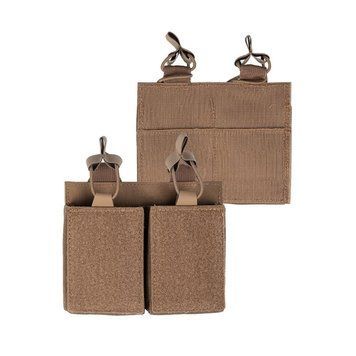Підсумок для магазинів подвійний Темний койот Mil-Tec MAG.TASCHE DOUBLE M.KLETTR&Uuml;CKEN DARK COYOTE (13496219) 13496219 фото