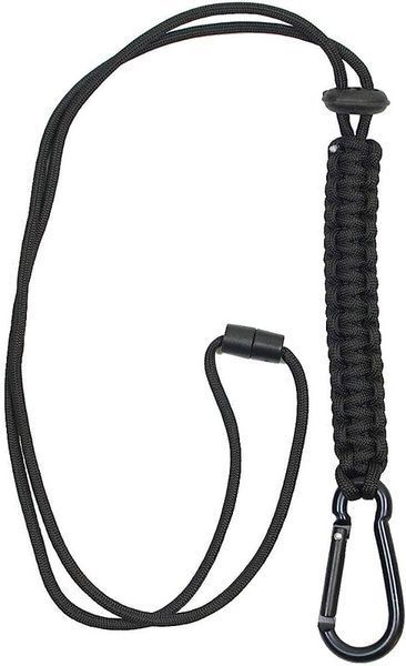 Ремінець з паракорда з карабіном Mil-Tec Чорний PARACORD LANYARD SCHWARZ (15931502) 15931502 фото