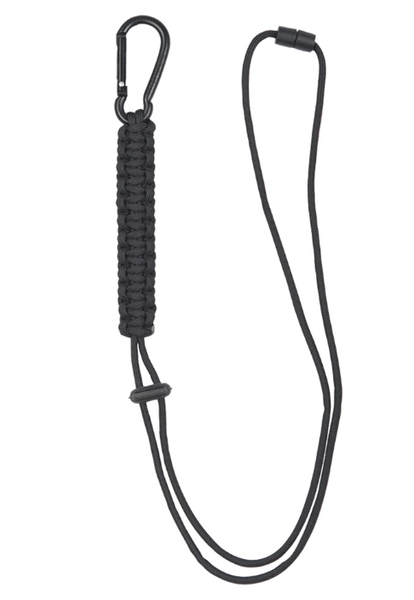 Ремінець з паракорда з карабіном Mil-Tec Чорний PARACORD LANYARD SCHWARZ (15931502) 15931502 фото