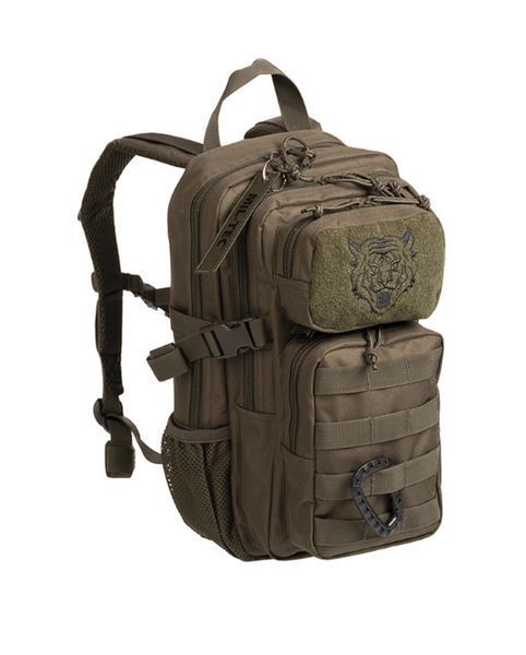 Рюкзак дитячий тактичний з карабіном 14Л Олива Mil-Tec US ASSAULT PACK KIDS 14 OLIV (14001101-14) 14001101-14 фото
