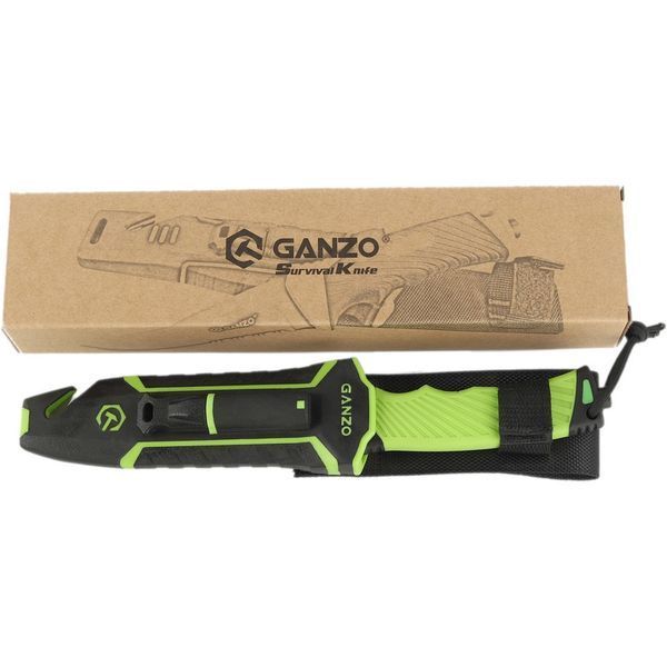 Ніж тактичний Ganzo з паракордом зелений Knife (G8012V2-LG) G8012V2-LG фото