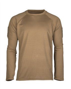Сорочка Mil-Tec швидкосохнуча L Tactical Quick-dry Langarmshirt Coyote (11082019-904-L) 11082019-904-L фото