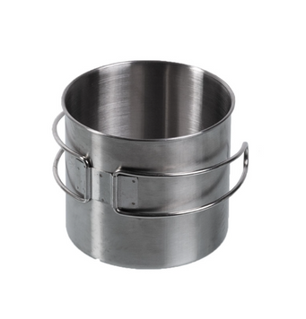 Кружка із нержавіючої сталі 600мл Mil-Tec TRINKBECHER STAINLESS STEEL 600 ML (DRAHTGRIFFE) (14602600) 14602600 фото