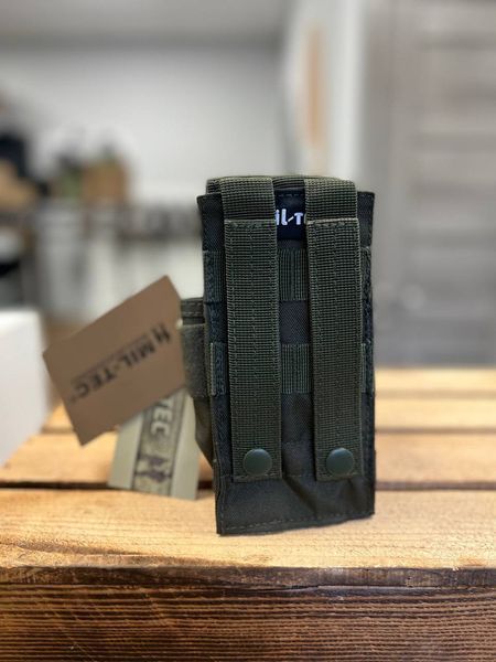 Підсумок для магазину М4/М16/АК/AR15 Олива Mil-Tec MAG.TASCHE M4/M16 SINGLE OLIV (13496501) 13496501 фото