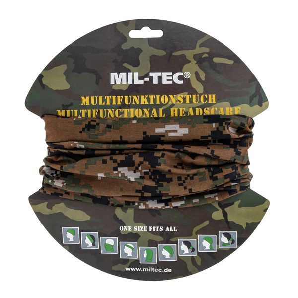 Головний убір багатофункціональний Баф Mil-Tec MULTI FUNCTION HEADGEAR DIGITAL W/L (12216071) 12216071 фото
