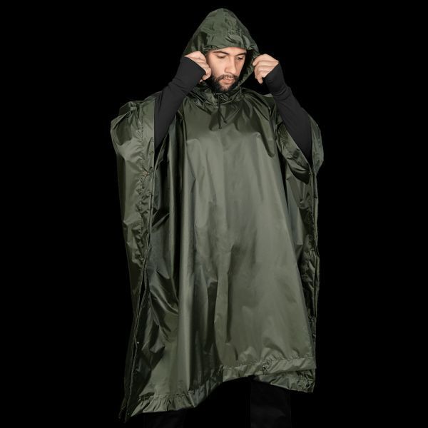 Пончо тактичне Mil-Tec One size Олива Плащ-палатка RipStop PONCHO PE R/S 780GR. OLIV (10630001) 10630001 фото