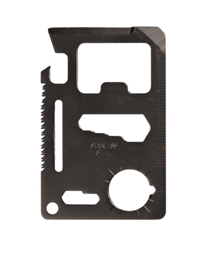 Мультитул тактичний Чорний Mil-Tec SURVIVAL TOOL SCHWARZ M.H&Uuml;LLE (15408002) 15408002 фото