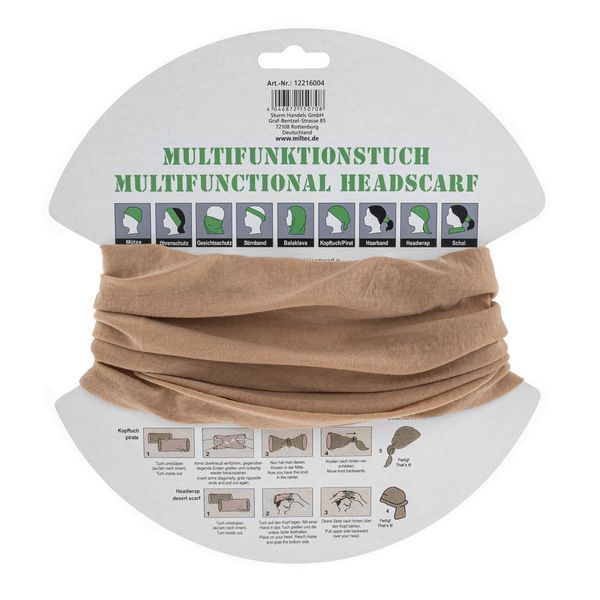 Головний убір багатофункціональний Баф Койот Mil-Tec Multi Function Headgear Coyote (12216005) 12216005 фото