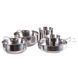 Набір посуду Mil-Tec Неіржавка сталь Cook set stainless steel 5-pcs. (14648200) 14648200 фото 2