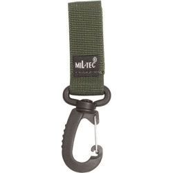 Карабін із кріпленням на пояс тактичний Mil-Tec&reg; 70мм Олива TACT.KOPPELSCHLAUFE 70 MM M.KARAB.OLIV (13505001) 13505001 фото