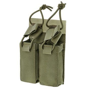 Підсумок Mil-Tec 2 магазини пістолета Pouch with Hook&Loop Backside Olive (13495801) 13495801 фото