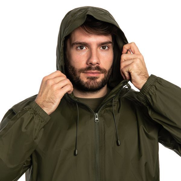 Куртка тактична Mil-Tec водонепроникна Wet Weather Jacket Quickpack L Olive (10625401-904-L) 10625401-904 фото