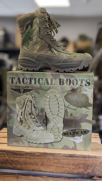 Черевики тактичні Mil-Tec Легке шнурування Мультикам 42р. TACTICAL BOOT M.YKK ZIPPER MULTICAM (12822141-009-42) 12822141-009-42 фото