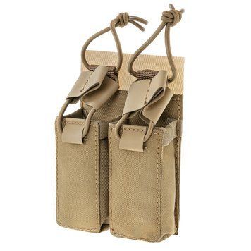 Підсумок Mil-Tec 2 магазини пістолета Pouch with Hook&Loop Backside Coyote (13495819) 13495819 фото