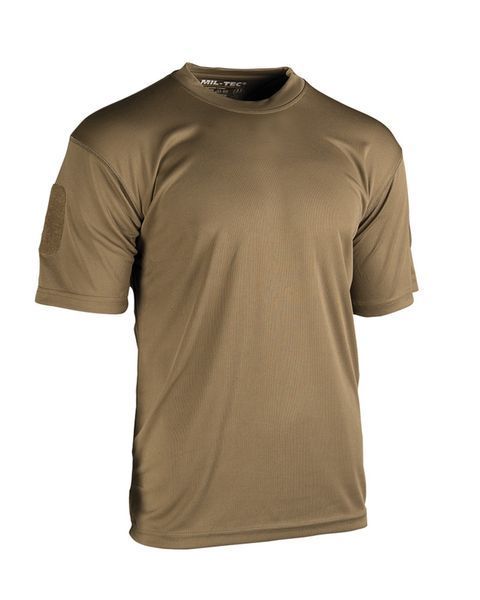 Футболка Mil-Tec швидкосохнуча XL Quick Dry T-shirt Coyote (11081019-905-XL) 11081019-905-XL фото