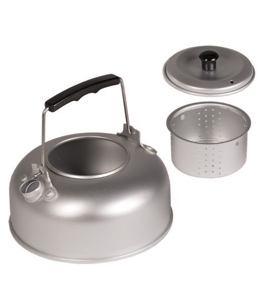 Чайник Mil-Tec алюмінієвий похідний з заварником Tea Kettle 800 мл (14695000-800) 14695000-800 фото