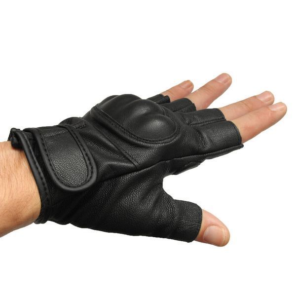 Рукавиці тактичні Mil-Tec Короткопалі Шкіряні 2XL Чорні TACTICAL FINGERLINGE LEDER SCHWARZ (12504502-906-2XL) 12504502-906-2XL фото