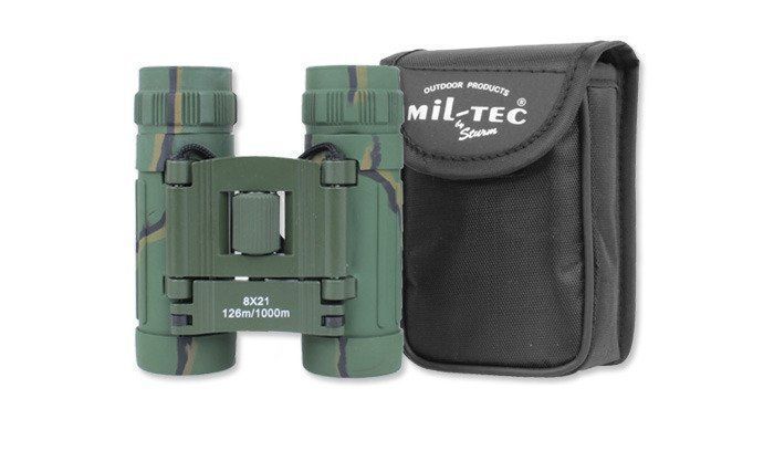 Бінокль тактичний Mil-Tec 8-кратне збільшення Collapsible Binocular 8x21 Camo (15701020) 15701020 фото
