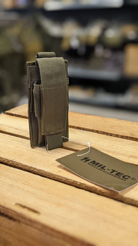 Підсумок для магазинів пістолета Олива Mil-Tec MAG.TASCHE F.PISTOLE SINGLE OLIV (13495401) 13495401 фото