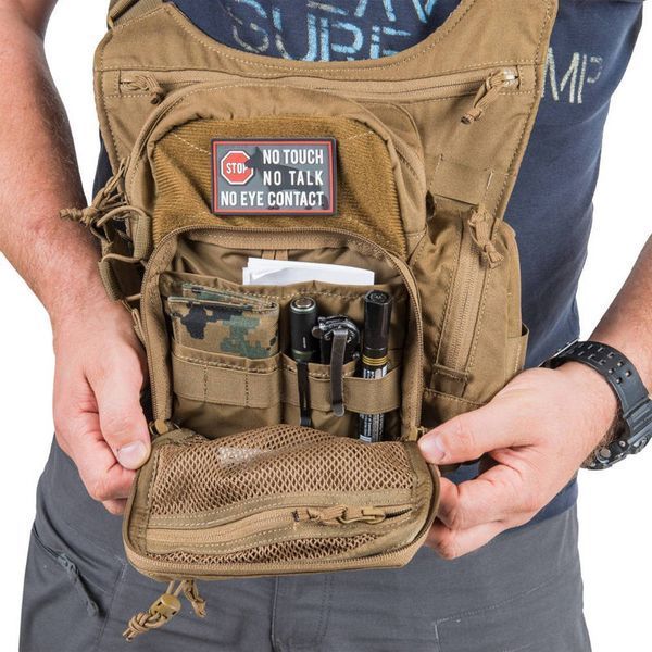 Сумка через плече Helikon-Tex 11Л Чорний мультікам EDC SIDE BAGВ (TB-PPK-CD-0C) TB-PPK-CD-0C фото