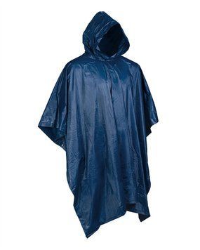 Пончо тактичне Mil-Tec Плащ-палатка Водонепроникна One-Size Синій PONCHO VINYL DK.BLAU (10628503) 10628503 фото