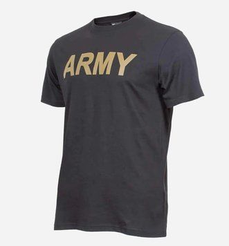 Футболка Mil-Tec армійська бавовняна S T-shirt M.druck 'Army' Black (11063002-902-S) 11063002-902-S фото