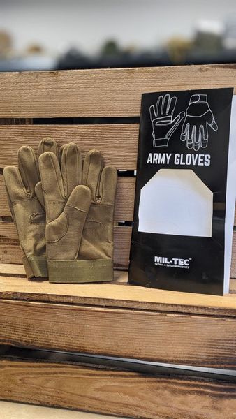 Рукавиці тактичні Mil-Tec L Койот ARMY GLOVES DARK COYOTE (12521019-904-L) 12521019-904-L фото