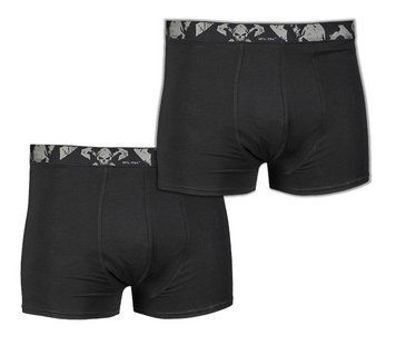 Набір Труси чоловічі Mil-Tec 2 пари боксери S Чорні BOXER SHORTS SKULL (2ER PACK) SCHWARZ (11200102-902-S) 11200102-902-S фото