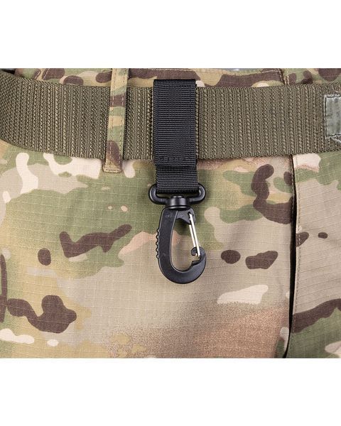 Карабін із кріпленням на пояс тактичний Mil-Tec&reg; 70мм TACT.KOPPELSCHLAUFE 70 MM M.KARAB. SCHWARZ (13505002) 13505002 фото