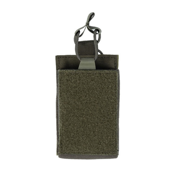 Підсумок для магазинів тактичний Mil-Tec На липучці М4/М16/AR15 /AK Олива MAG.TASCHE SINGLE M.KLETTR&Uuml;CKEN OLIV (13496101) 13496101 фото