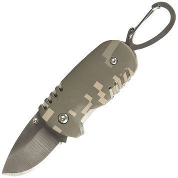 Складний ніж брелок Mil-Tec На карабіні Піксель EINHANDMESSER KEY RING (15318900) 15318900 фото
