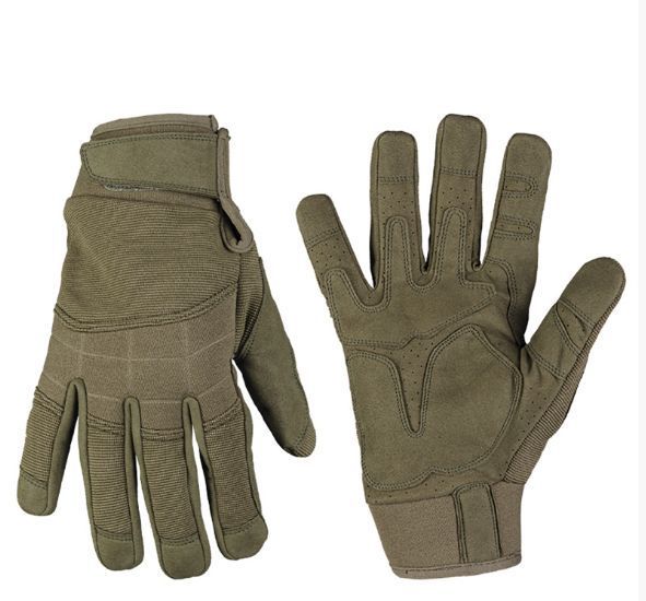 Рукавиці штурмові XL Олива Mil-Tec ASSAULT GLOVES XL OLIV (12519501-905-XL) 12519501-905-XL фото