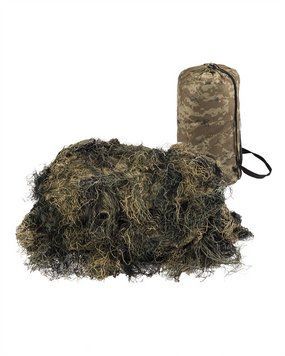 Сітка - Накидка маскувальна тактична Mil-Tec Антипожежна Камуфляж 300х200СМ GHILLIE COVER PRO (11962320) 11962320 фото