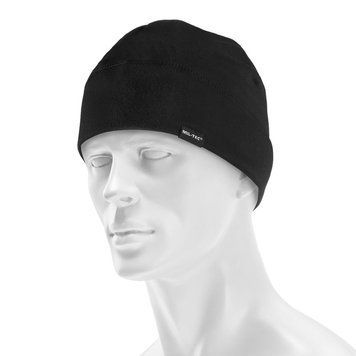 Шапка тактична Mil-Tec флісова демісезон Army Beanie Soft One size Black (12144102) 12144102 фото