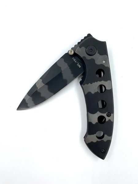 Ніж тактичний Mil-Tec Складний Бойовий Камуфляж EINHANDMESSER M.CLIP TARN (15304000) 15304000 фото