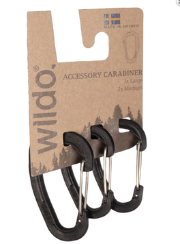 Набір 3 карабіни тактичні Чорні Wildo ACCESSORY CARABINER SET SCHW. (15920102)-(89611) 15920102-(89611) фото