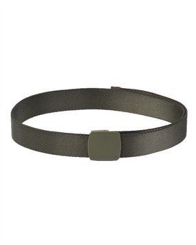 Ремінь тактичний Mil-Tec Із пластиковою пряжкою One size 130см Олива HOSENG&Uuml;RTEL QUICK RELEASE ELASTIC 38MM OLIV (13121501) 13121501 фото