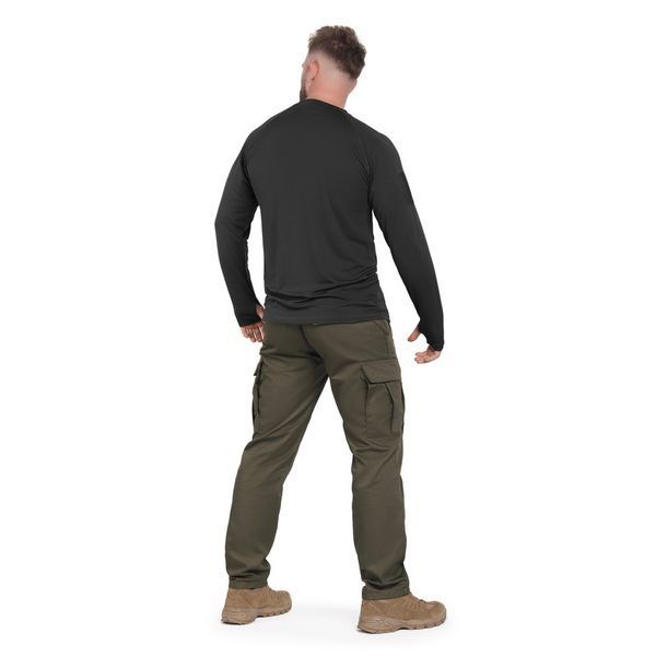 Сорочка Mil-Tec швидкосохнуча Tactical Quick-dry Langarmshirt L Black (11082002-904-L) 11082002-904 фото