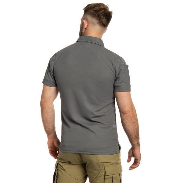 Футболка Mil-Tec швидкосохнуча Tactical Quick Dry Poloshirt 2XL Urban Grey (10961008-906-XXL) 10961008-906-XXL фото