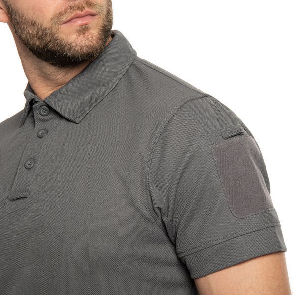 Футболка Mil-Tec швидкосохнуча Tactical Quick Dry Poloshirt 2XL Urban Grey (10961008-906-XXL) 10961008-906-XXL фото